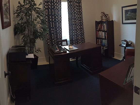 Small upstairs bedroom could also be used an office, as seen