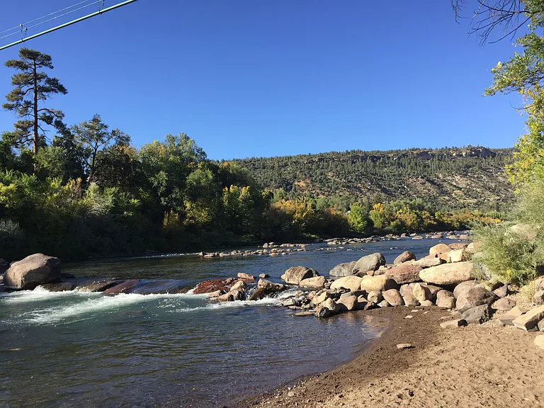 River is across the street