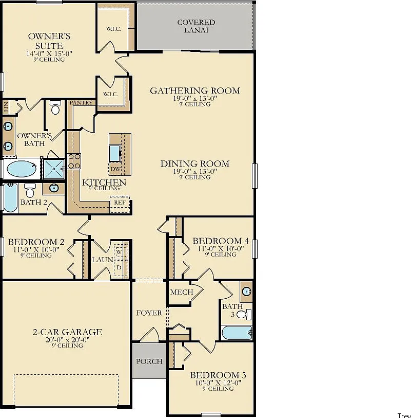 4 bed, 3.0 bath, 2028 sqft, $2,515 — Photo 2