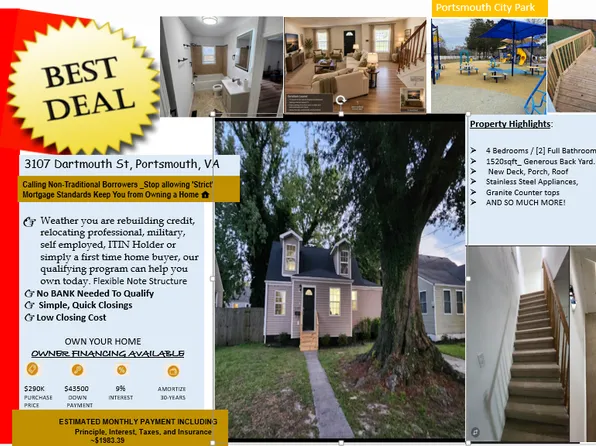 3107 Dartmouth St, Portsmouth, VA 23707