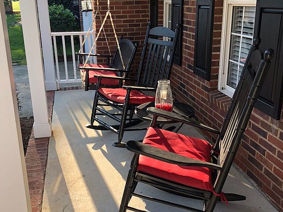 Peaceful front porch