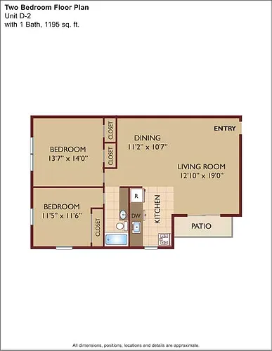 Floor plan $2.42/sq.ft. - D-2