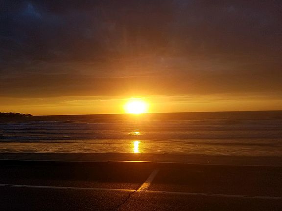 sunset at the cottage