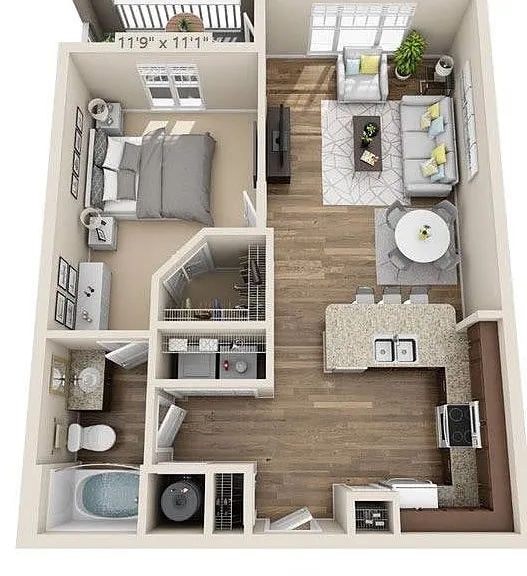 1 Bedroom | 1 Bath | 761 SF 1 Bedroom | 1 Bath | 761 SF