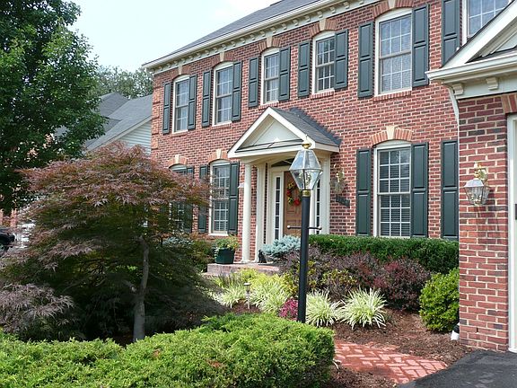 Brick sidewalks and stoop