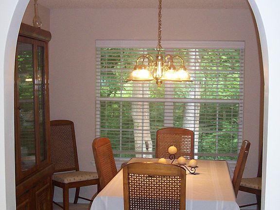 Formal Dining room looks out back