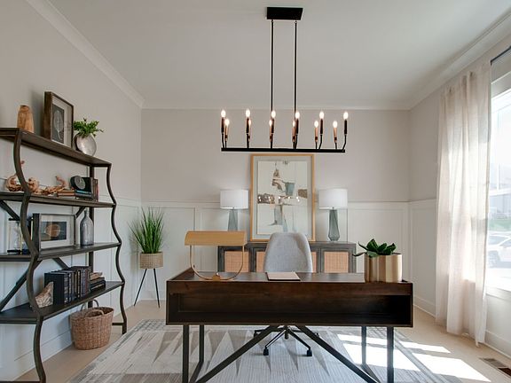 Dedicated office space with windows on the first floor