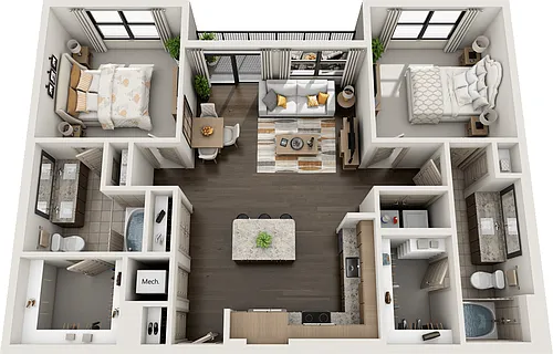 Floor plan B1