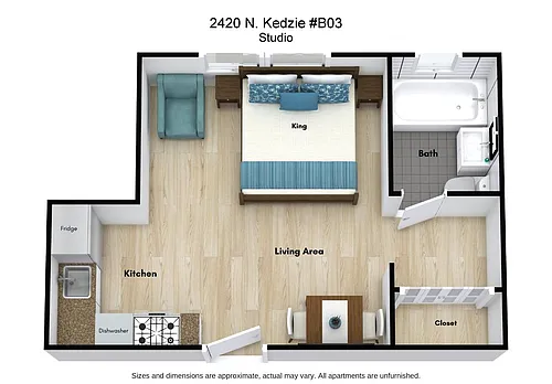 Floor plan Studio
