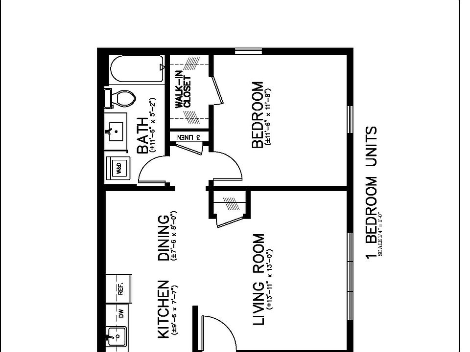 1BR floor plan