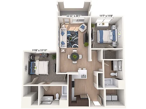 Floor plan B3-A-Esp