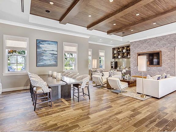 Multiple entertaining and gathering spaces