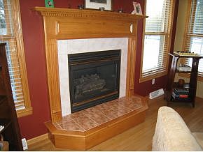 Cozy Gas Fireplace