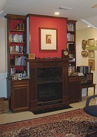 Media room w/fireplace