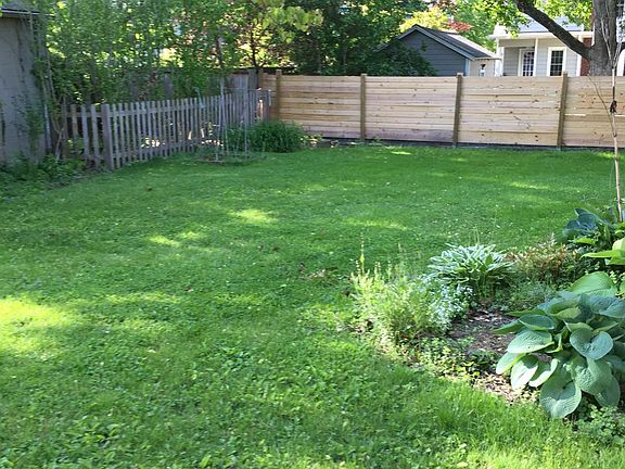 back yard with privacy