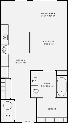 Floor plan Studio Style C