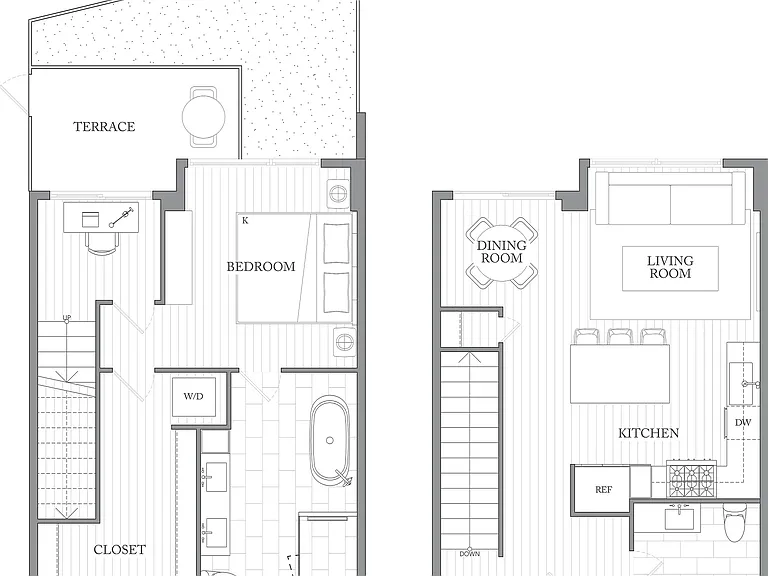 1L | 1bed 1.5bath 1L | 1bed 1.5bath