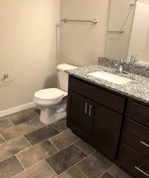 Granite Countertops in every bathroom