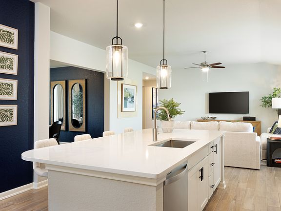 Kitchen, Living, and Dining Room