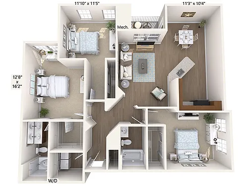 Floor plan C2-H-Floor1