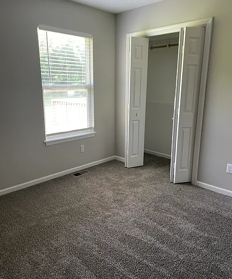 Master bedroom double stack shelving