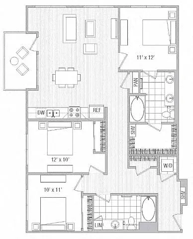 Floor plan 3X2 F1-E