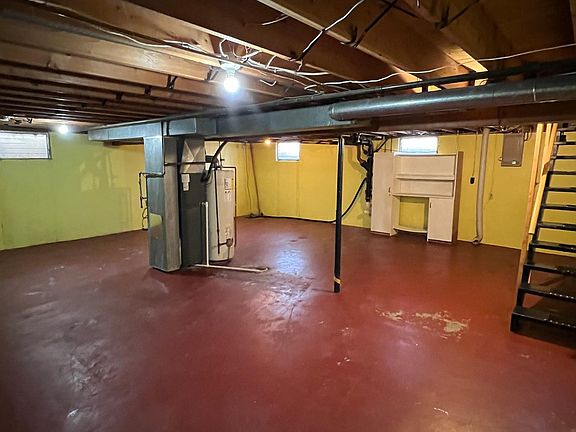 Washer and dryer hook ups in basement