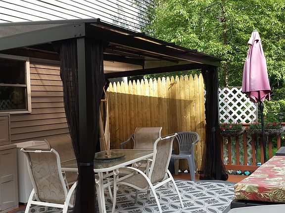 Hard awning w/ mosquito net