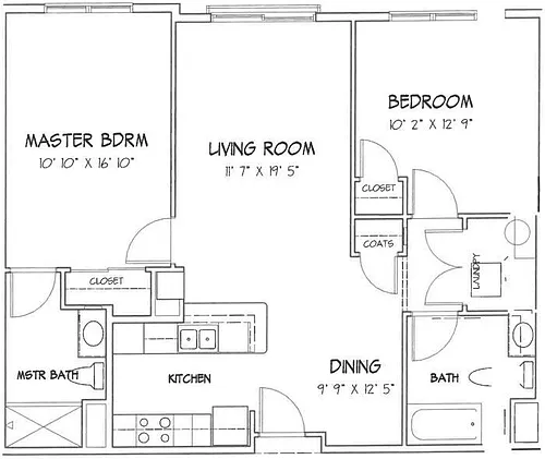 Floor plan 2BR-A