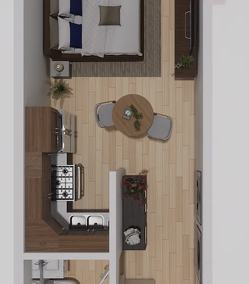 S B Floor Plan. Studio. S B Floor Plan. Studio.