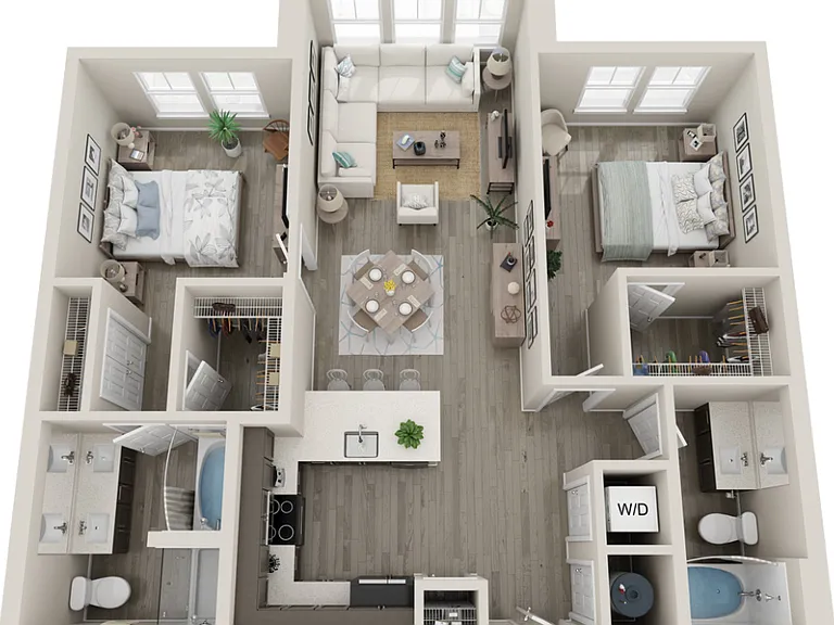 B1S floor plan Trails at Hunters Lake