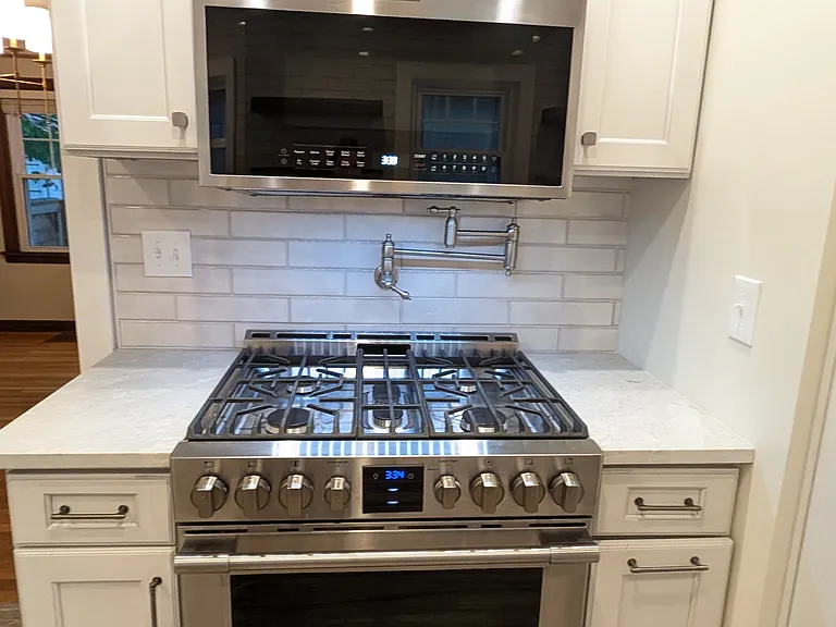 gas range, convection/air fryer oven and air fryer microwave. Not to mention the pot fill.