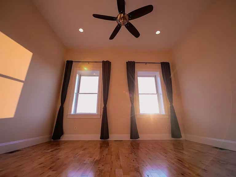 Master bedroom at sunset