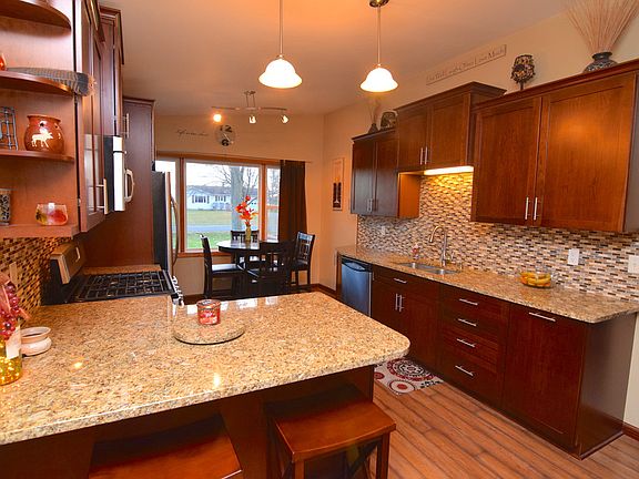 Brand new kitchen with beautiful granite counters and soft close Kitchen-Aid cabinets and drawers