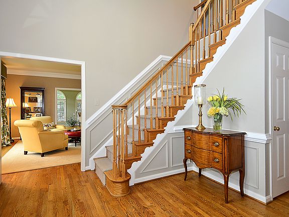 Two story entry foyer