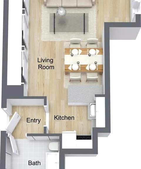 Nob Hill Place - Studio for Rent