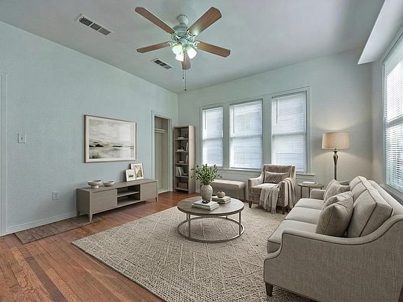 virtually staged photo of living room