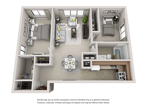 Floor plan Two Bedroom