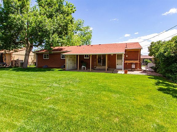 Back view- with covered patio