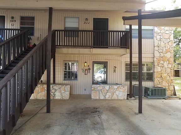 Reserved covered carport parking area