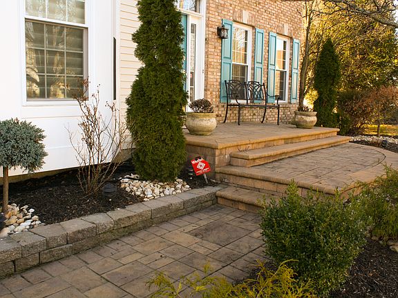 Paver walkway/front porch