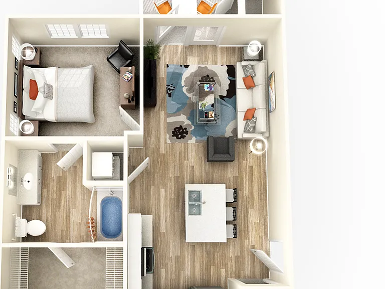 Explore this thoughtfully designed apartment layout, perfect for modern living. Explore this thoughtfully designed apartment layout, perfect for modern living.
