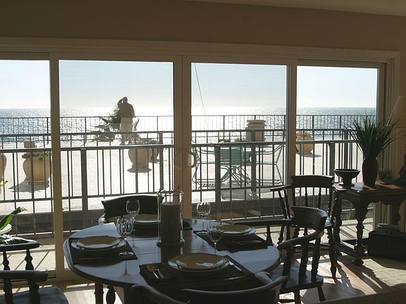 New windows looking out to deck