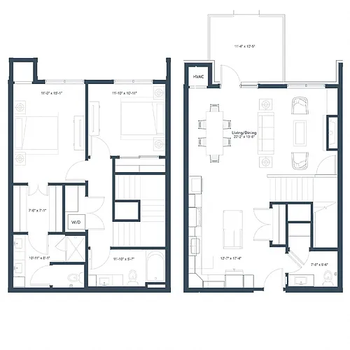 Floor plan Keel Townhome
