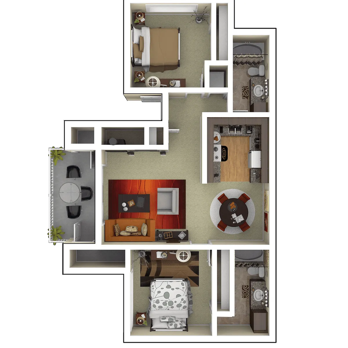 Floor plan Residence 4 Upgraded