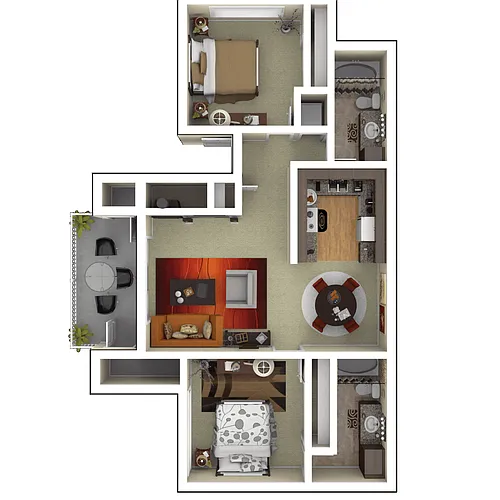 Floor plan Residence 4 Upgraded