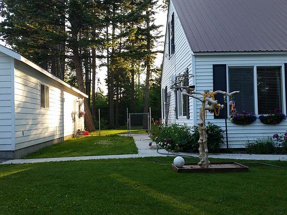main house and garage