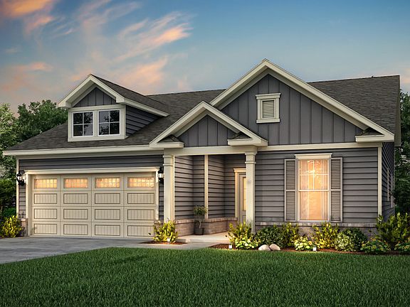 Bedrock Exterior LC2G features siding and covered front door