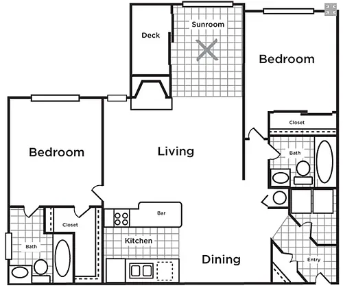 Floor plan 2x2 B3 The Camellia