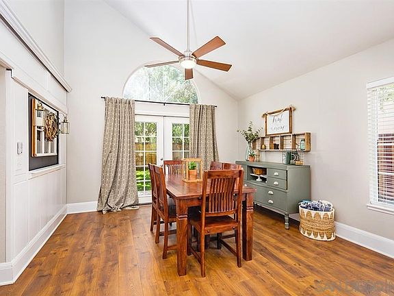 New french doors leading out to the lovely back yard.